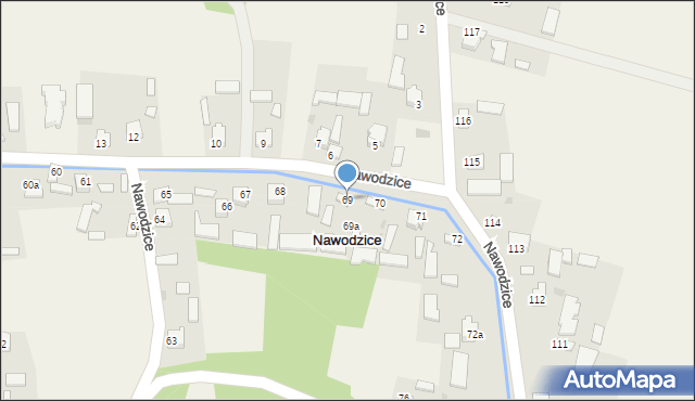 Nawodzice, Nawodzice, 69, mapa Nawodzice