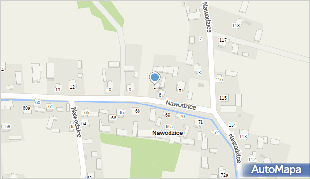 Nawodzice, Nawodzice, 7, mapa Nawodzice