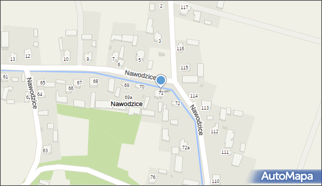 Nawodzice, Nawodzice, 71, mapa Nawodzice