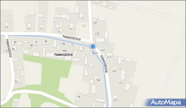 Nawodzice, Nawodzice, 72, mapa Nawodzice