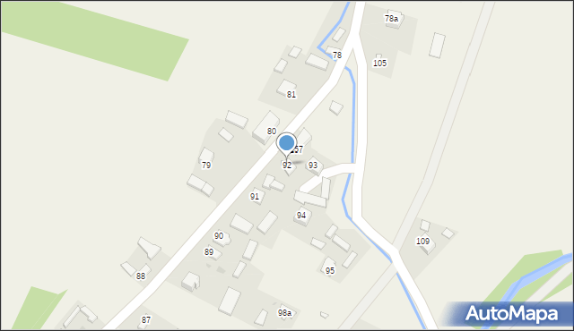 Nawodzice, Nawodzice, 92, mapa Nawodzice