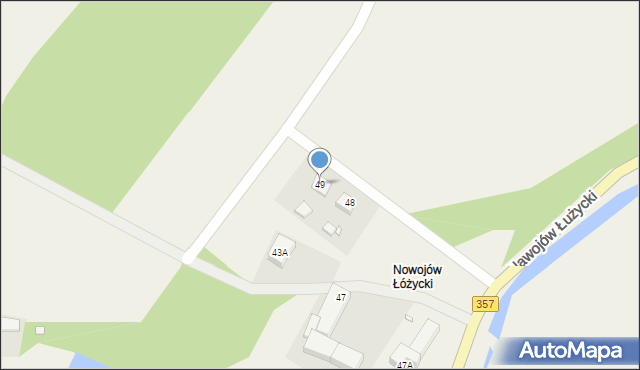 Nawojów Łużycki, Nawojów Łużycki, 49, mapa Nawojów Łużycki