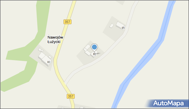 Nawojów Łużycki, Nawojów Łużycki, 82, mapa Nawojów Łużycki