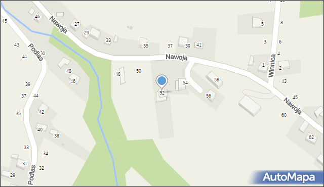 Nawojowa Góra, Nawoja, 684, mapa Nawojowa Góra