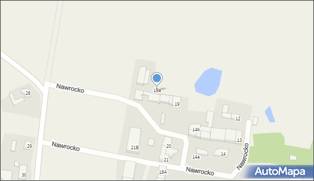 Nawrocko, Nawrocko, 19a, mapa Nawrocko
