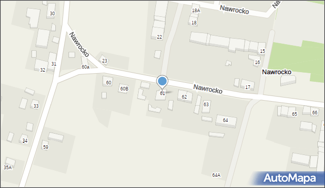 Nawrocko, Nawrocko, 61, mapa Nawrocko