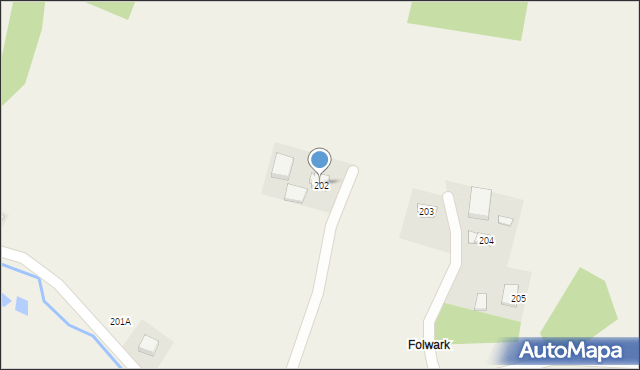 Nawsie, Nawsie, 202, mapa Nawsie