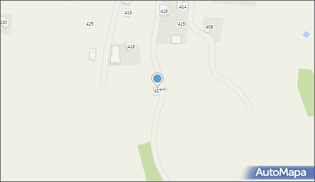 Nawsie, Nawsie, 417, mapa Nawsie