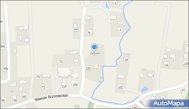 Nawsie Brzosteckie, Nawsie Brzosteckie, 211, mapa Nawsie Brzosteckie