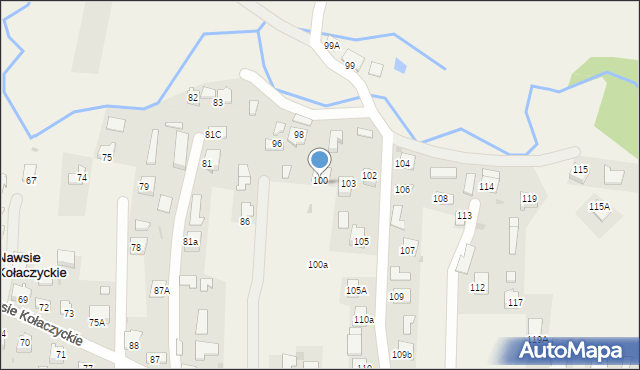 Nawsie Kołaczyckie, Nawsie Kołaczyckie, 100, mapa Nawsie Kołaczyckie