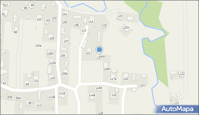 Nawsie Kołaczyckie, Nawsie Kołaczyckie, 117, mapa Nawsie Kołaczyckie