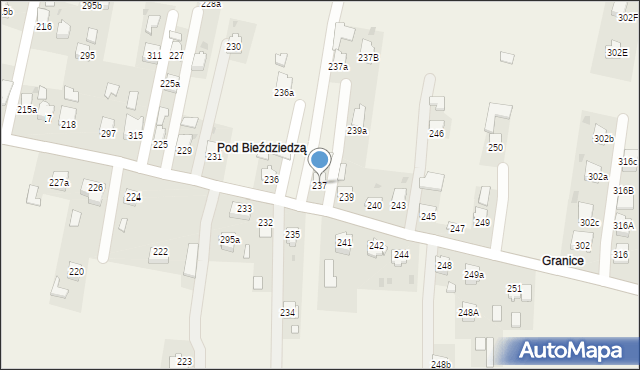 Nawsie Kołaczyckie, Nawsie Kołaczyckie, 237, mapa Nawsie Kołaczyckie