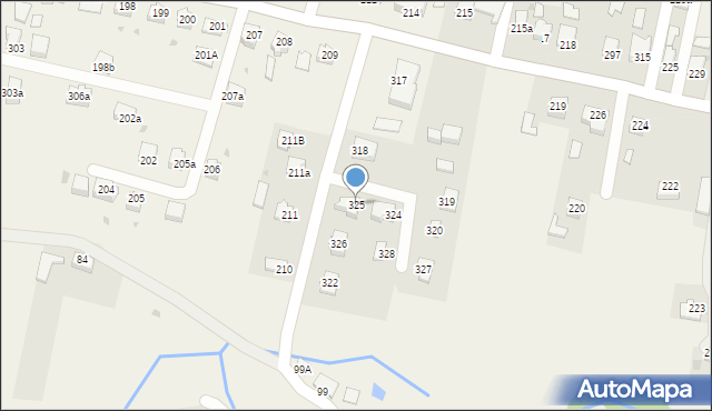 Nawsie Kołaczyckie, Nawsie Kołaczyckie, 325, mapa Nawsie Kołaczyckie