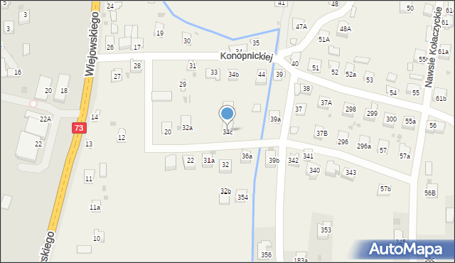 Nawsie Kołaczyckie, Nawsie Kołaczyckie, 34c, mapa Nawsie Kołaczyckie