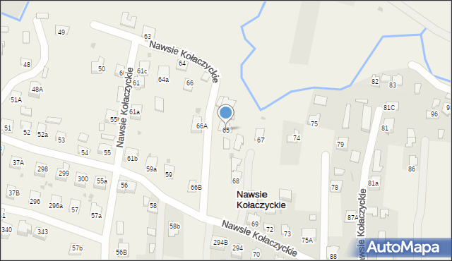 Nawsie Kołaczyckie, Nawsie Kołaczyckie, 65, mapa Nawsie Kołaczyckie