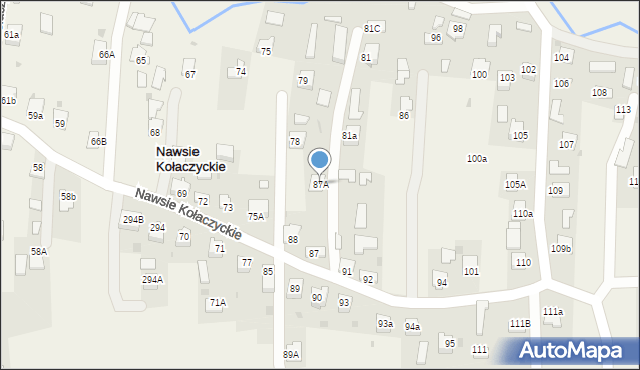 Nawsie Kołaczyckie, Nawsie Kołaczyckie, 87A, mapa Nawsie Kołaczyckie