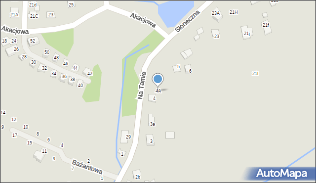 Niepołomice, Na Tamie, 4A, mapa Niepołomice