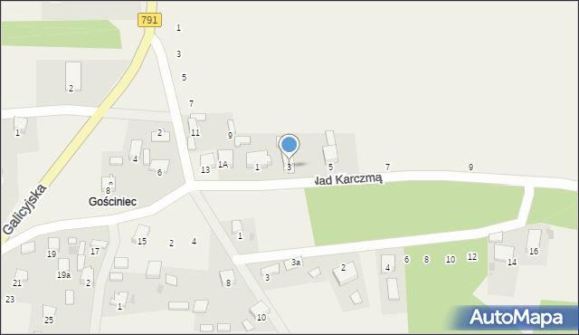 Niesułowice, Nad Karczmą, 3, mapa Niesułowice