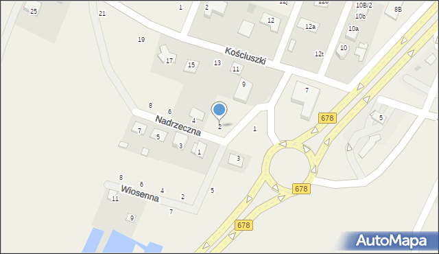 Niewodnica Korycka, Nadrzeczna, 2, mapa Niewodnica Korycka