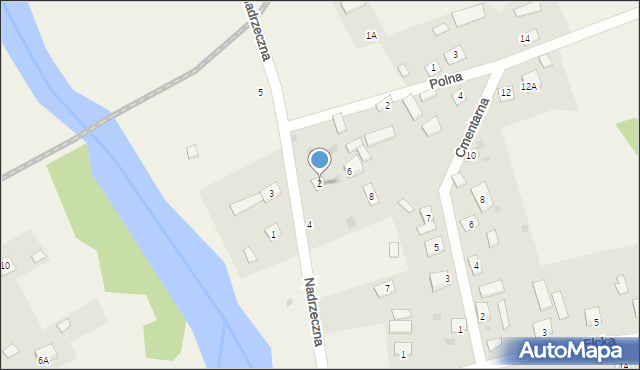 Nowa Wieś Ełcka, Nadrzeczna, 2, mapa Nowa Wieś Ełcka