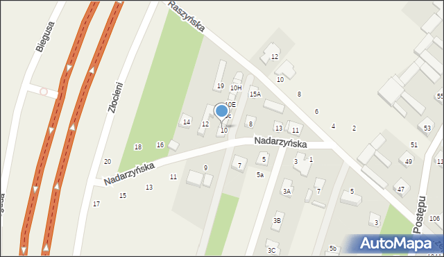 Nowa Wola, Nadarzyńska, 10a, mapa Nowa Wola