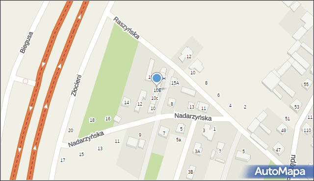 Nowa Wola, Nadarzyńska, 10E, mapa Nowa Wola