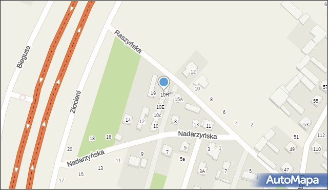 Nowa Wola, Nadarzyńska, 10H, mapa Nowa Wola