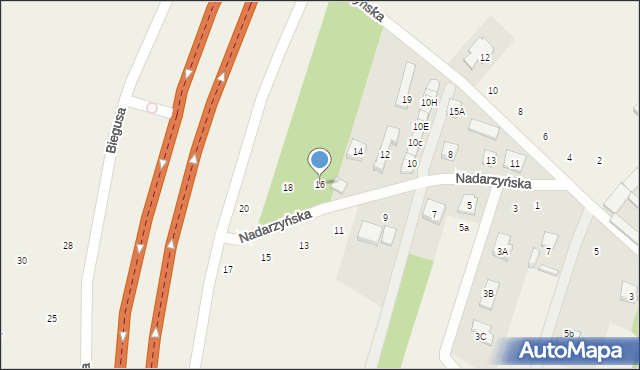 Nowa Wola, Nadarzyńska, 16, mapa Nowa Wola