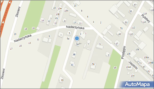 Nowa Wola, Nadarzyńska, 3A, mapa Nowa Wola