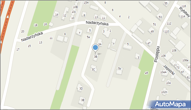 Nowa Wola, Nadarzyńska, 3b/1, mapa Nowa Wola