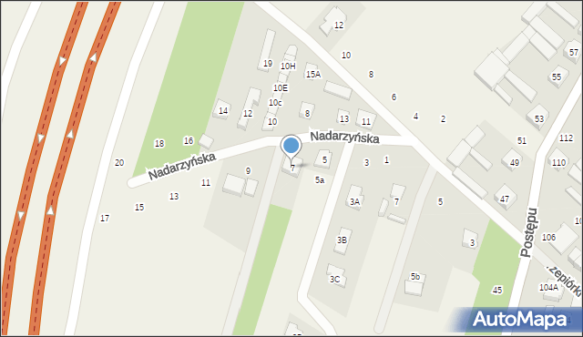 Nowa Wola, Nadarzyńska, 7, mapa Nowa Wola