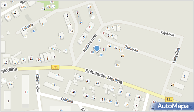 Nowy Dwór Mazowiecki, Nadrzeczna, 2f, mapa Nowy Dwór Mazowiecki