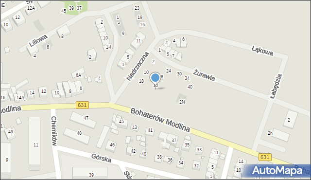 Nowy Dwór Mazowiecki, Nadrzeczna, 2k, mapa Nowy Dwór Mazowiecki