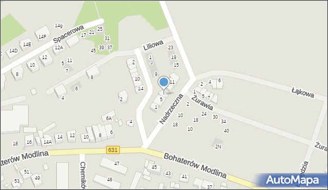 Nowy Dwór Mazowiecki, Nadrzeczna, 7, mapa Nowy Dwór Mazowiecki