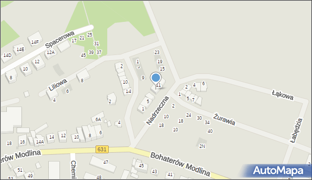 Nowy Dwór Mazowiecki, Nadrzeczna, 9, mapa Nowy Dwór Mazowiecki
