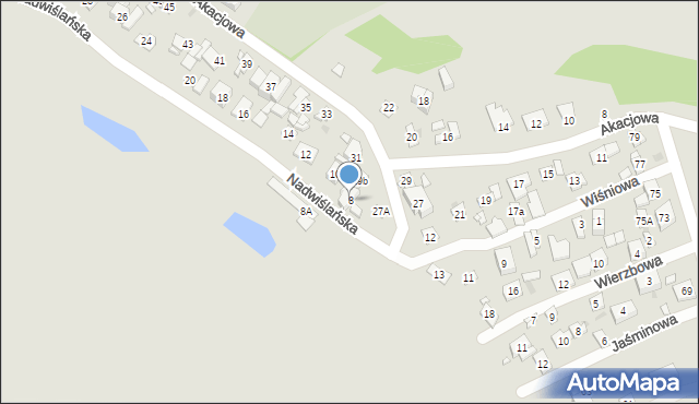 Nowy Dwór Mazowiecki, Nadwiślańska, 8, mapa Nowy Dwór Mazowiecki