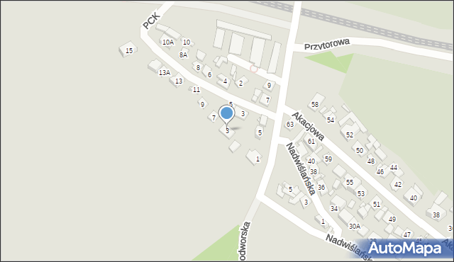 Nowy Dwór Mazowiecki, Nałęcza Jana, 3, mapa Nowy Dwór Mazowiecki