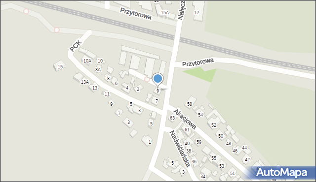 Nowy Dwór Mazowiecki, Nałęcza Jana, 9, mapa Nowy Dwór Mazowiecki