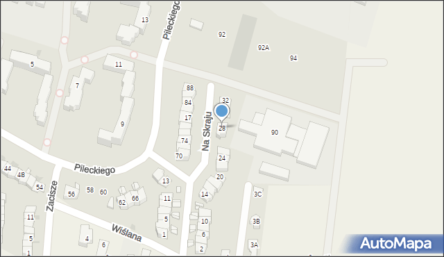 Nowy Dwór Mazowiecki, Na Skraju, 28, mapa Nowy Dwór Mazowiecki