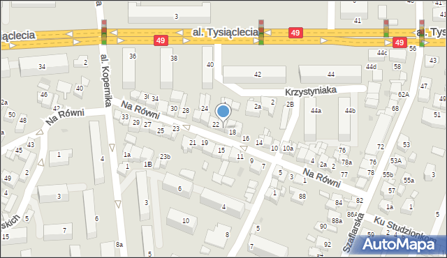 Nowy Targ, Na Równi, 20, mapa Nowego Targu