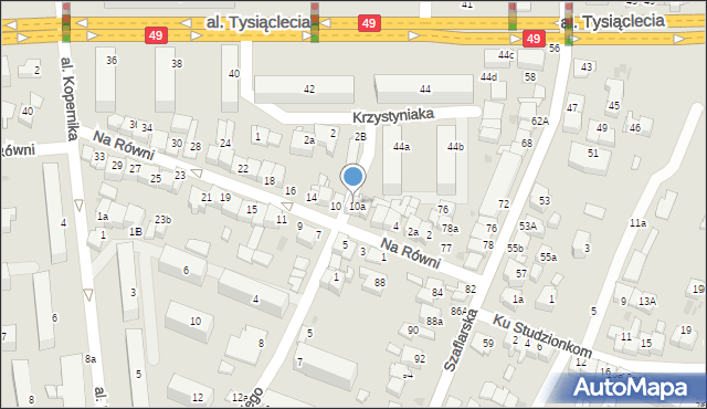 Nowy Targ, Na Równi, 8A, mapa Nowego Targu