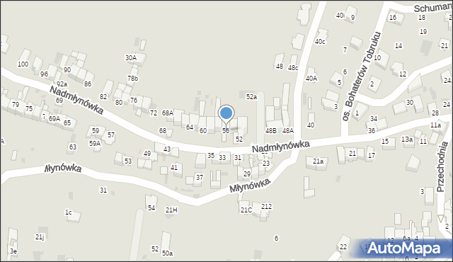 Nowy Targ, Nadmłynówka, 56, mapa Nowego Targu