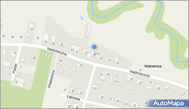 Olimpin, Nadrzeczna, 18, mapa Olimpin