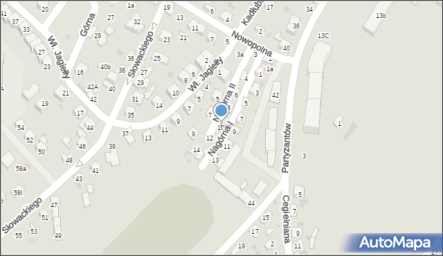 Opatów, Nagórna I, 10, mapa Opatów