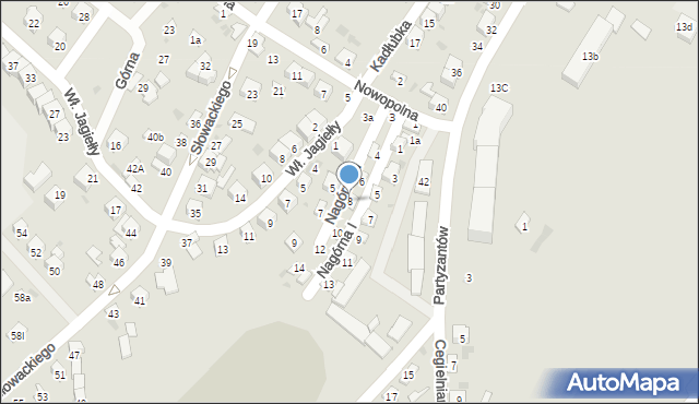 Opatów, Nagórna I, 8, mapa Opatów