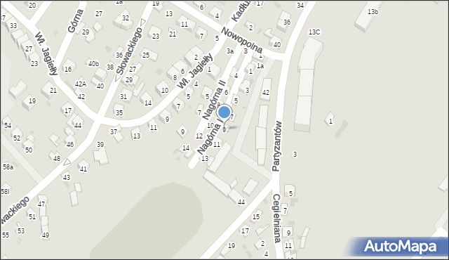 Opatów, Nagórna I, 9, mapa Opatów