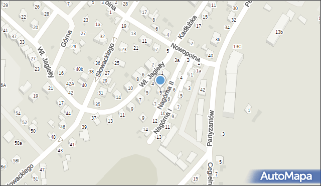 Opatów, Nagórna II, 5, mapa Opatów