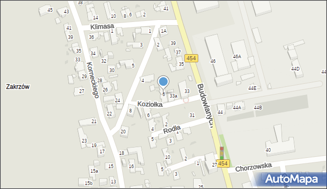 Opole, Napieralskiego Adama, 6, mapa Opola