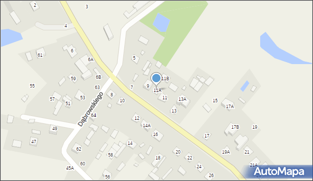 Orchówek, Nadbużańska, 11A, mapa Orchówek