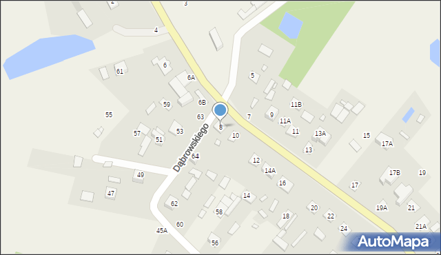 Orchówek, Nadbużańska, 8, mapa Orchówek